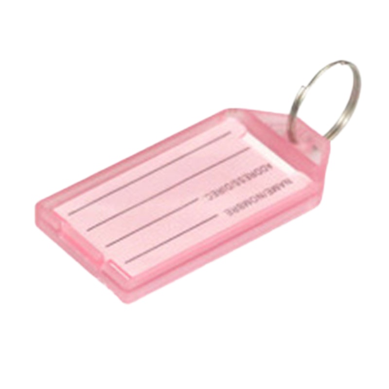 PP塑料透明翻盖钥匙牌手写记号钥匙扣行李牌酒店房间挂牌100个