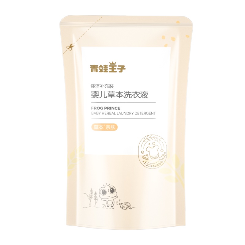 青蛙王子婴儿抑菌经济装洗衣液(小麦胚芽)5包*500ml