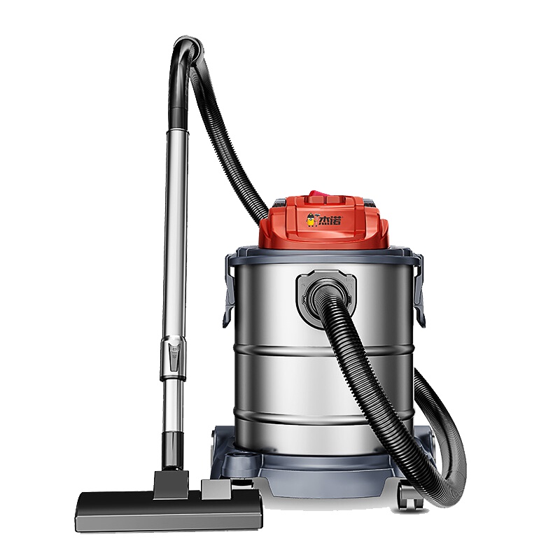 杰诺吸尘器JN302-20L干湿两用大吸力大功率桶式家用商用吸尘器 1400w 红色