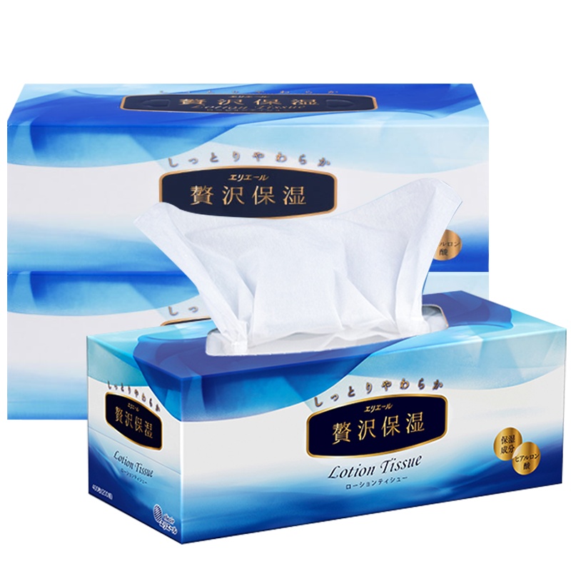 爱璐儿Elleair 大王爱璐儿奢华保湿系列 盒装面巾纸200抽*3盒