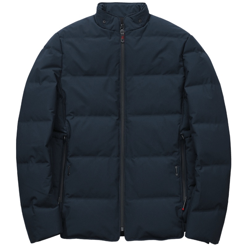 千纸鹤男士无缝短款立领羽绒服2019冬季商务休闲简洁外套男60226