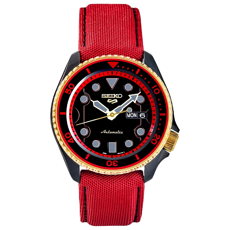 精工 街霸5冠军系列限量合作款自动机械表手表男表联名款SRPF20K1