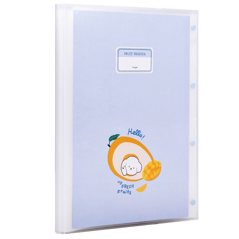 得力(deli)72483试卷夹A3/40页插页收纳袋资料册 资料透明文件夹文具整理用品学生办公试卷册 蓝色