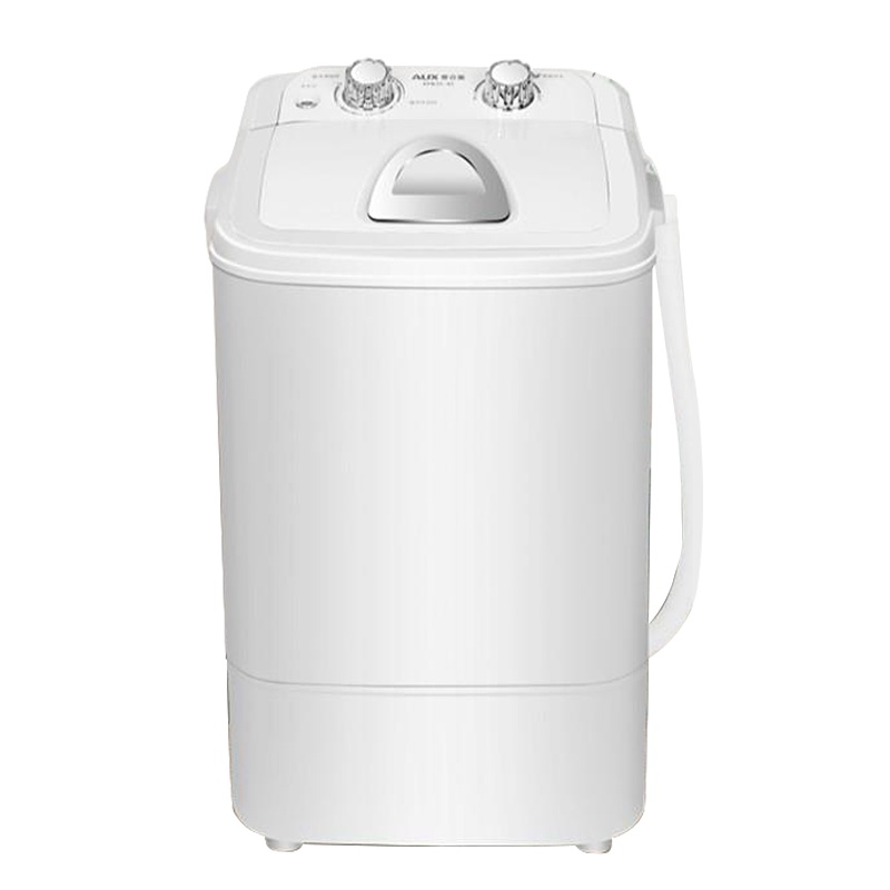 奥克斯(AUX) XPB42-108 半自动单桶迷你 非全自动洗衣机 透明白(蓝光款)
