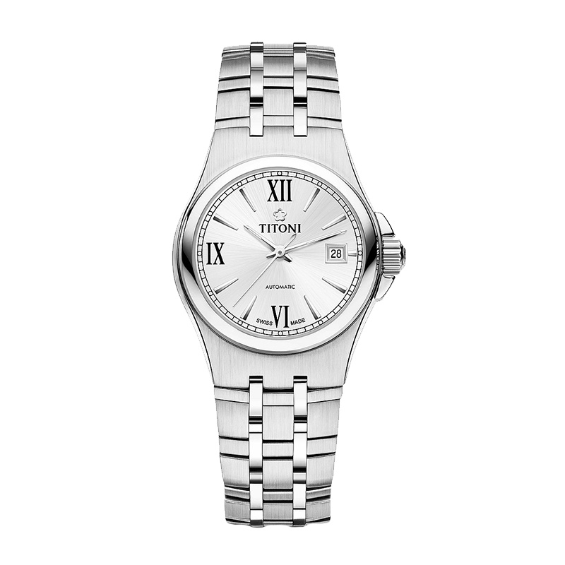 TITONI梅花动力系列女士机械表23730S-520