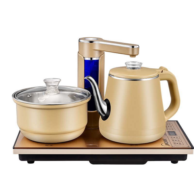 金杞（JINQI）全自动上水整套茶具自动续水电热水壶包胶不锈钢智能感应电茶炉