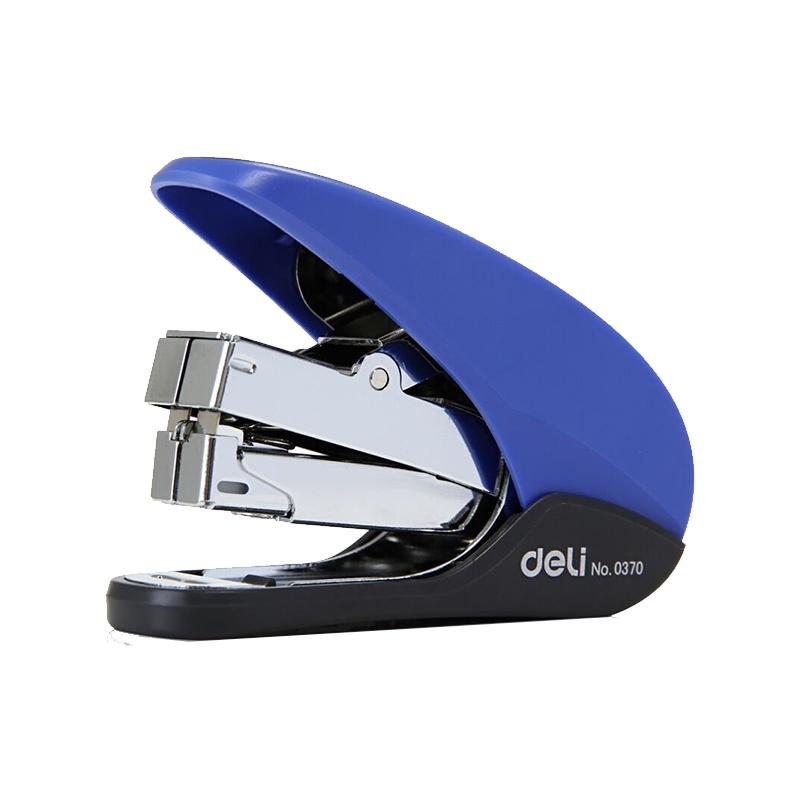得力(deli)0370 省力型订书机 办公用品文具订书器装订机装订25张适用钉0012 颜色随机配送 5个