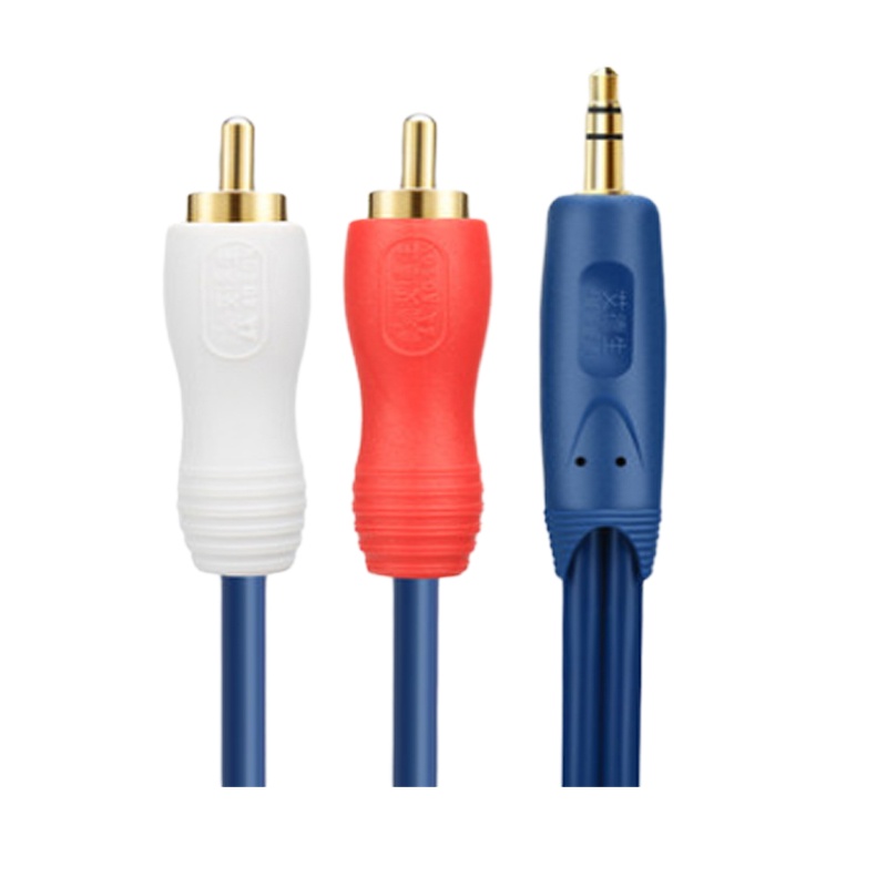 艾德生 音频线一分二双莲花头3.5mm 5m