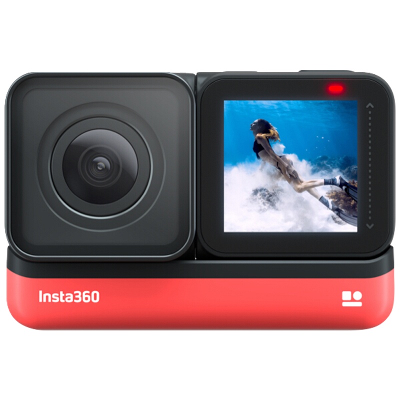 Insta360 ONER 4K广角版 骑行套装(主机 120自拍杆 骑行配件)运动相机全景相机运动摄像机