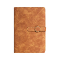 雅文 商务笔记本子加厚记事本会议记录本简约日记本手账本笔记本文具定制logo (颜色随机)