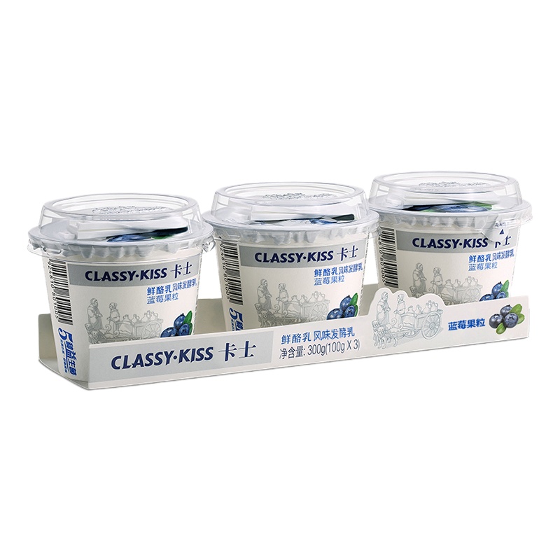 卡士鲜酪乳（蓝莓三连杯）100g*3