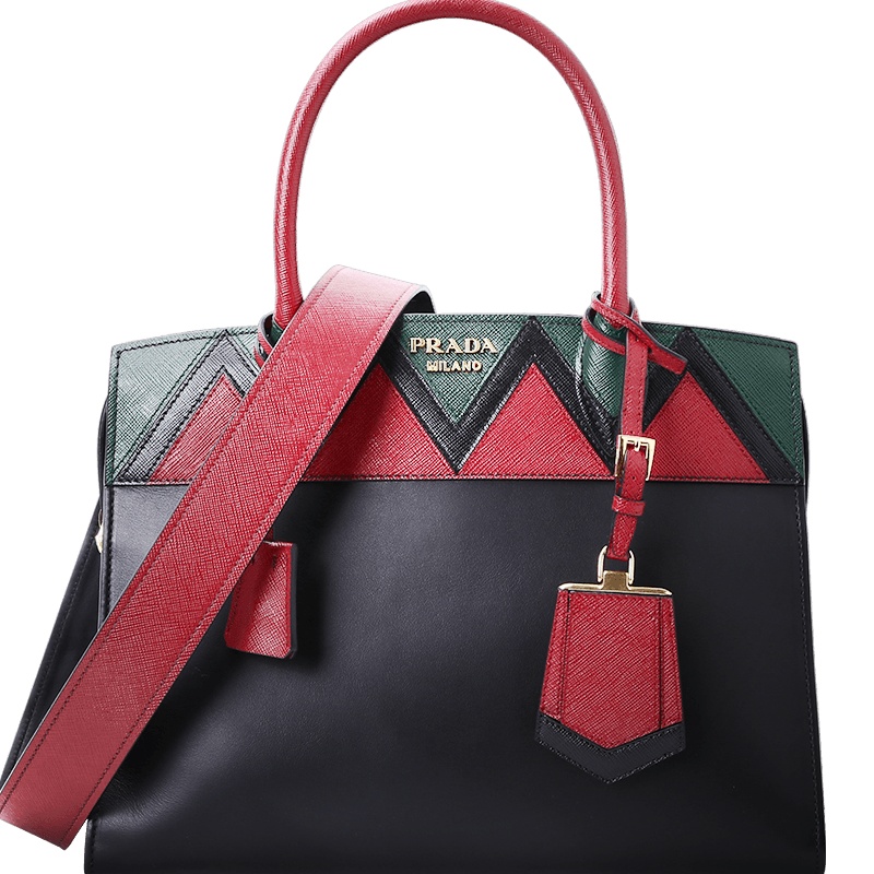 Prada ESPLANADE 托特手拎包 中号 1BA046 拼色