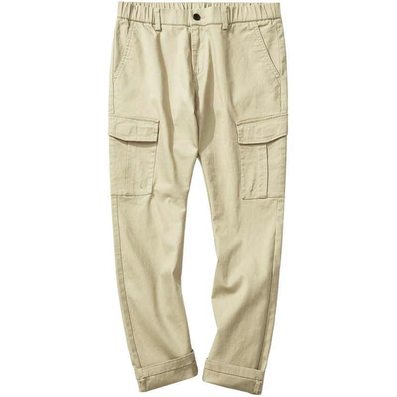 千纸鹤男士2019秋季新款工装休闲裤男生宽松潮流小脚长裤男70208