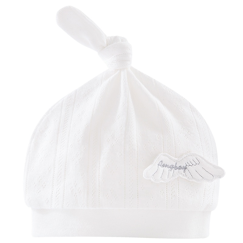 Aengbay婴儿帽子秋季囟门帽0-3-6个月新生儿初生男女宝宝纯棉胎帽