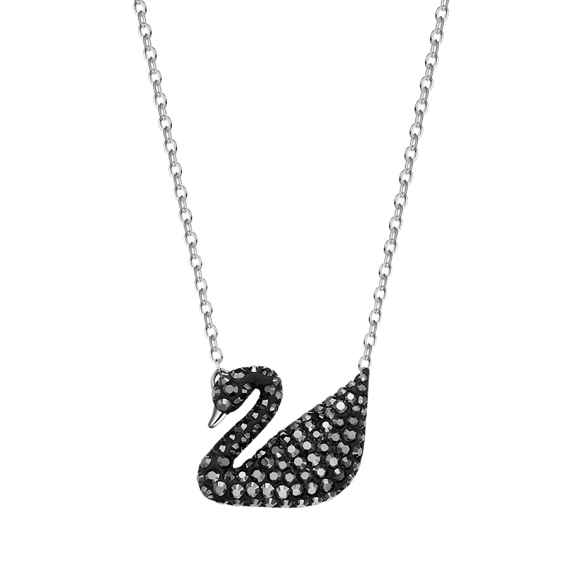 SWAROVSKI施华洛世奇黑天鹅水晶项链大号 女士 人造水晶 送恋人5347329
