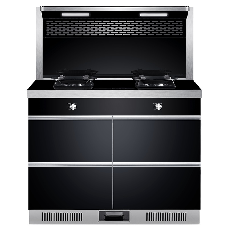 GUJIA顾家 G100B一米大尺寸集成灶蒸烤箱一体灶家用大吸力环保灶-液化气