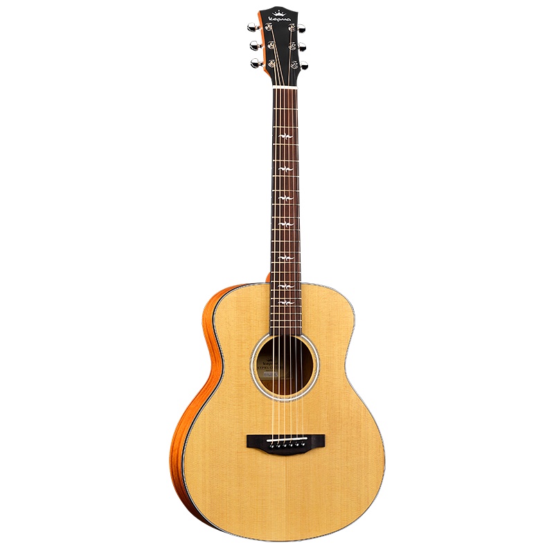 卡马（KEPMA）FS36单板民谣旅行吉他 全新演奏款考级木吉他入门吉它jita哑光原木色36英寸