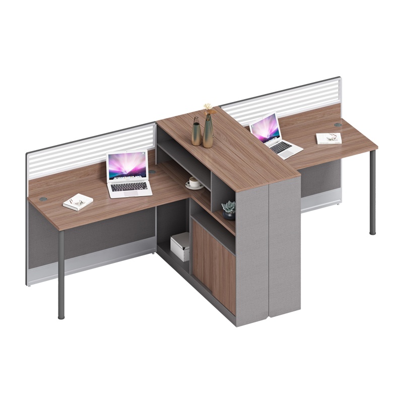 科朔 办公桌职员桌 员工桌 板式屏风桌 两人位 KS-06L3045