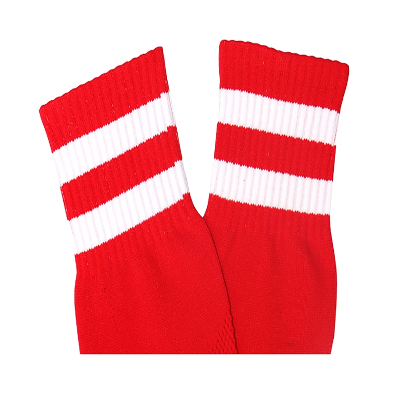 健喜 36-43码长筒足球训练袜红色