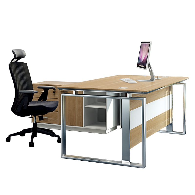 鸿业盛大简约现代办公桌FSH85-01712米主管桌经理桌木质材料可拆装组合装