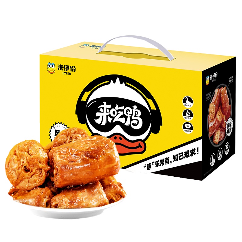 来伊份-来吃鸭风味鸭脖488g*2