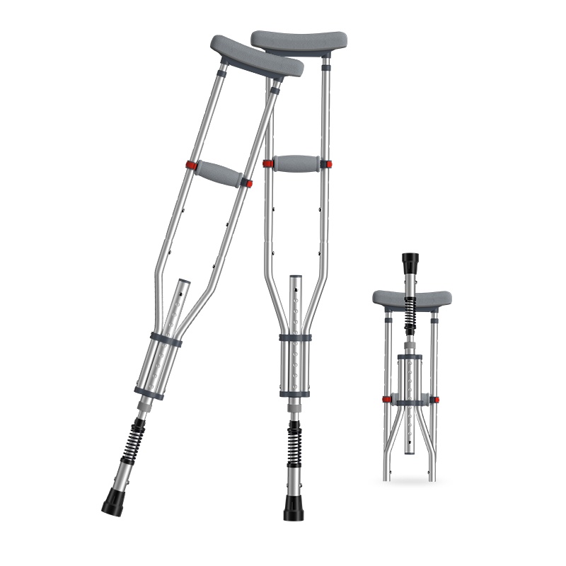 益森ZH-F-8-12拐杖骨折双拐腋下拐防滑老年人年轻人医用捌杖拐棍铝合金轻便拐2