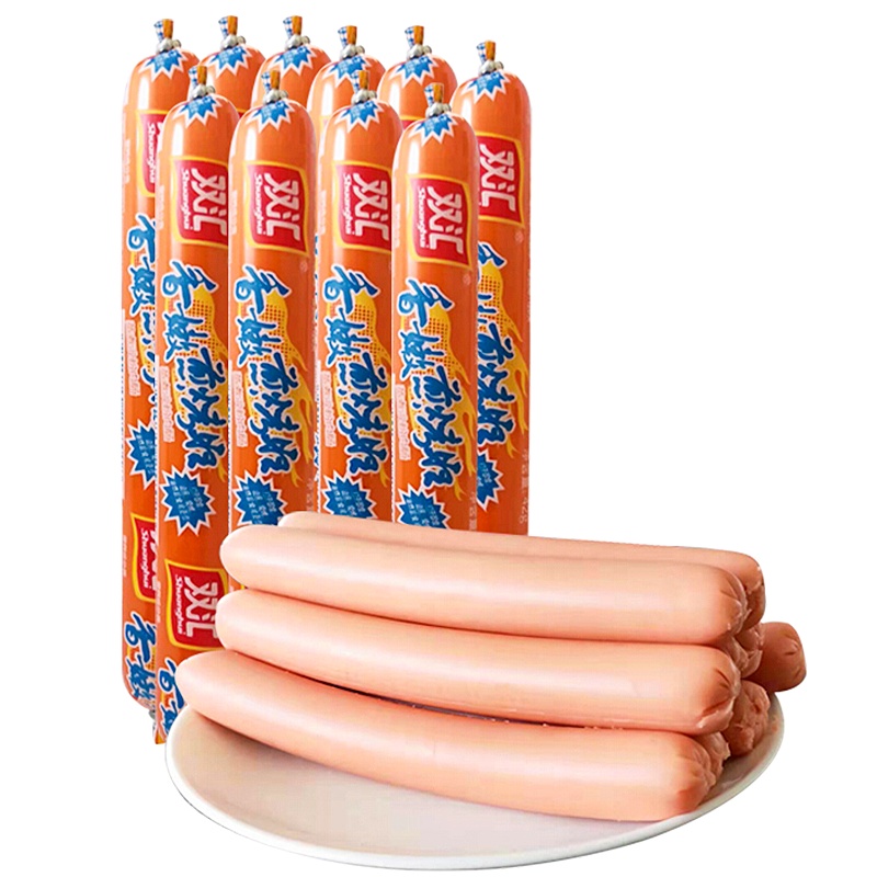 双汇(Shuanghui) 香嫩煎烤旺420g(42gx10支) 香肠休闲火腿肠热狗台式肉类零食小吃烧烤肠