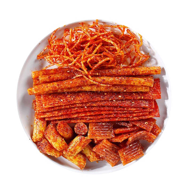 大刀辣条72gx4袋装(辣条辣丝辣片面筋各一袋) 豆干豆皮混搭麻辣组合网红情侣辣块辣丝辣棒辣片