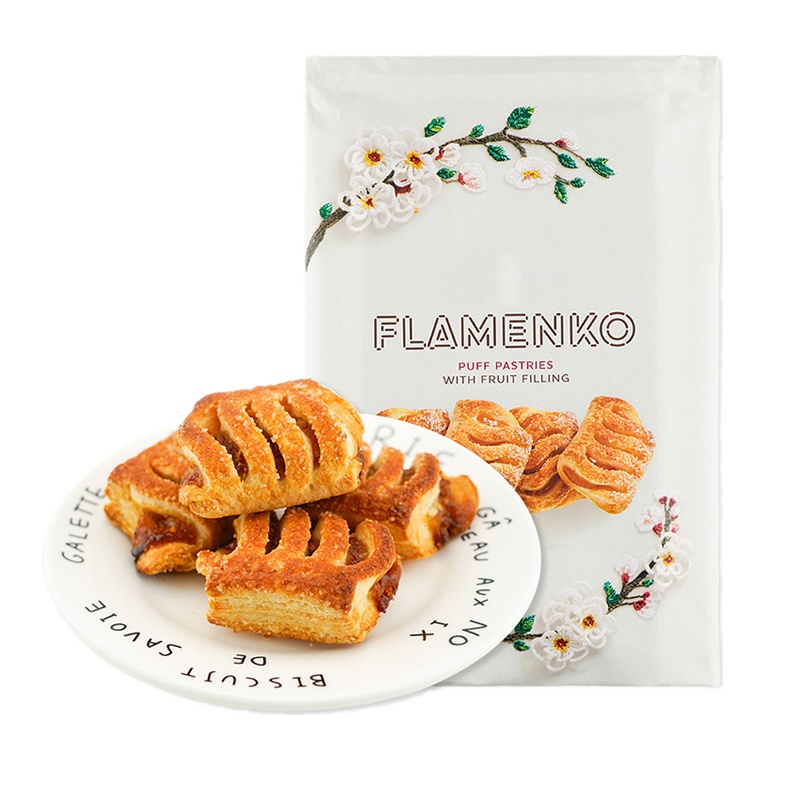 格兰娜杏子味苹果夹心饼干320g*1 苏宁自营零食韧性饼干鲜香酥脆充饥乌克兰进口零食休闲食品吃货网红早餐饱腹小吃代餐美食