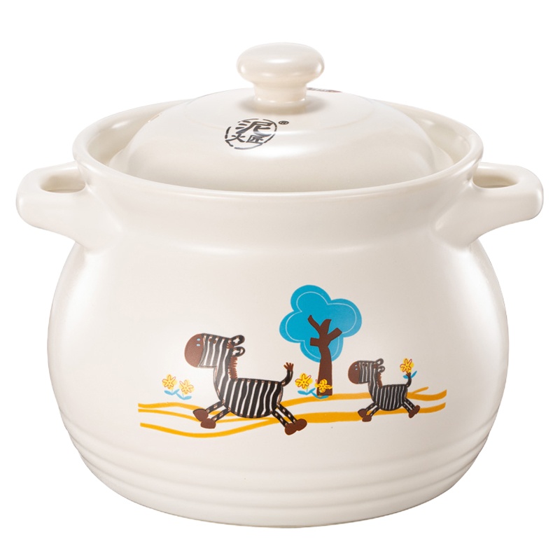 企购优品 泥火匠 汤煲 陶瓷 4600ml 釉中彩耐热砂锅 汤锅炖锅