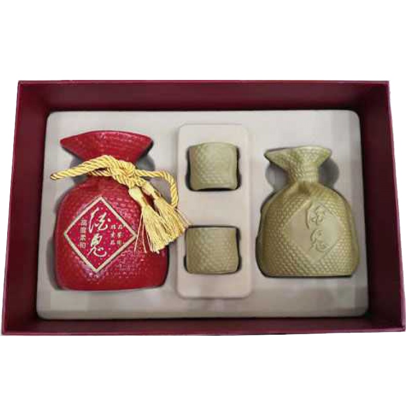 酒鬼酒红坛52度100ml酒鬼1瓶装礼盒