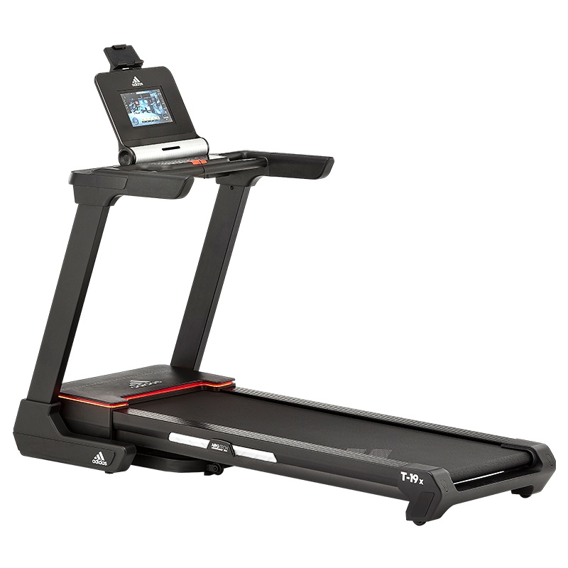 adidas阿迪达斯跑步机家用静音可折叠运动健身器材2019年新品T-19X彩屏升级款智能跑步机