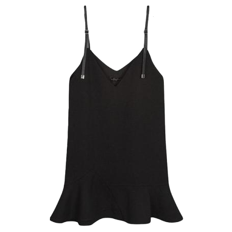 【专柜同款】拉夏贝尔吊带露背连衣裙女韩版修身抹胸露肩a字鱼尾裙子10015644