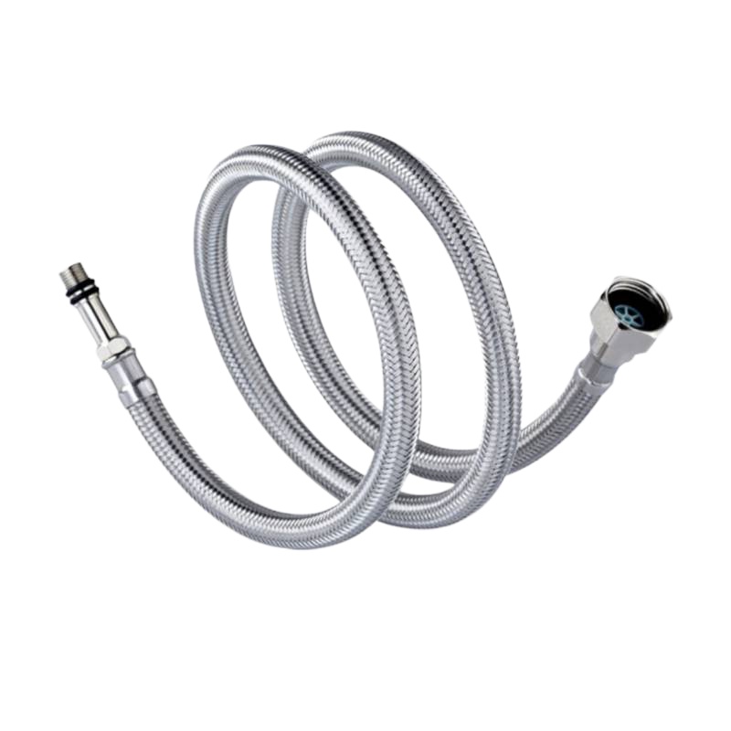 企购优品 龙头上水管面盆洗脸池进水软管不锈钢编织管菜盆水龙头冷热通用尖头管4分角阀连接管 尖头管60cm