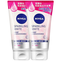 妮维雅(NIVEA)女士洁面套装(晶纯皙白150g*2+赠品)
