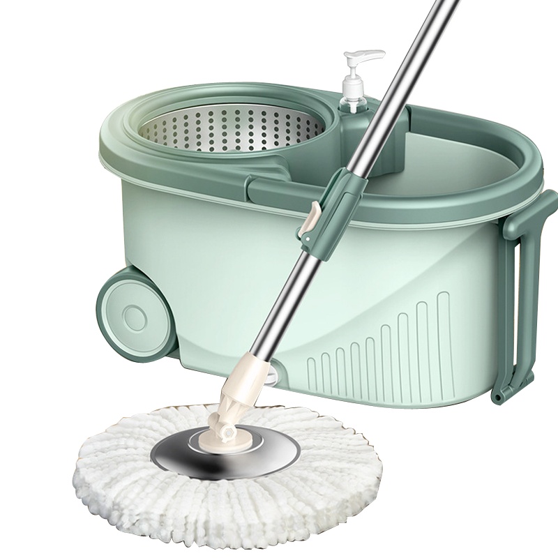 拖把桶旋转拖把 双驱动甩干免手洗拖布桶 1套