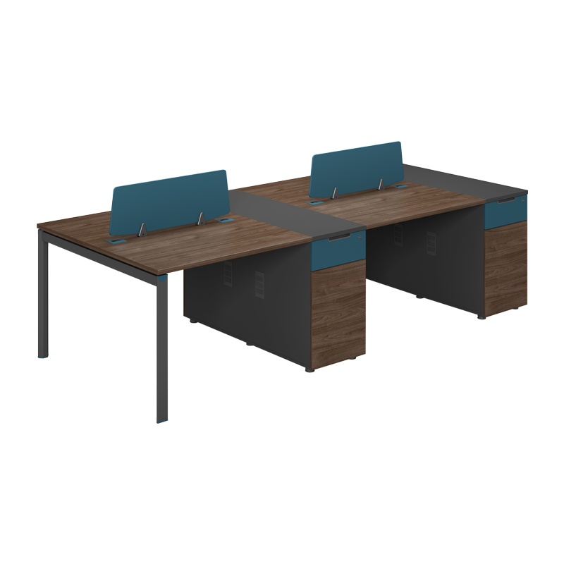 科朔 办公桌职员桌员工桌简约写字台 四人位 屏风办公桌2.8米 KSB2892