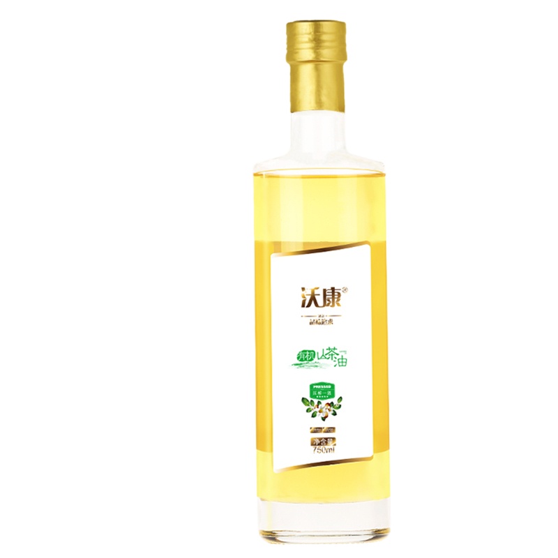 沃康山茶油 圆柱玻璃瓶 山茶籽油 茶籽油 物理压榨一级 食用油 750ml沃康