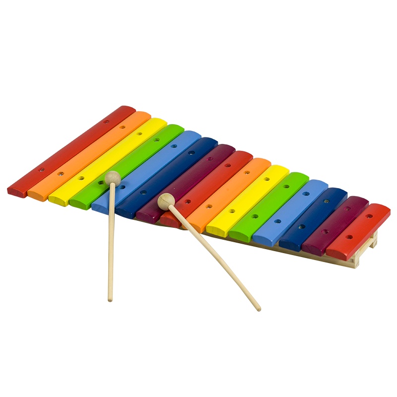 木玩世家十五音敲琴儿童音乐早教宝宝益智敲打玩具1-3-6岁BH3402