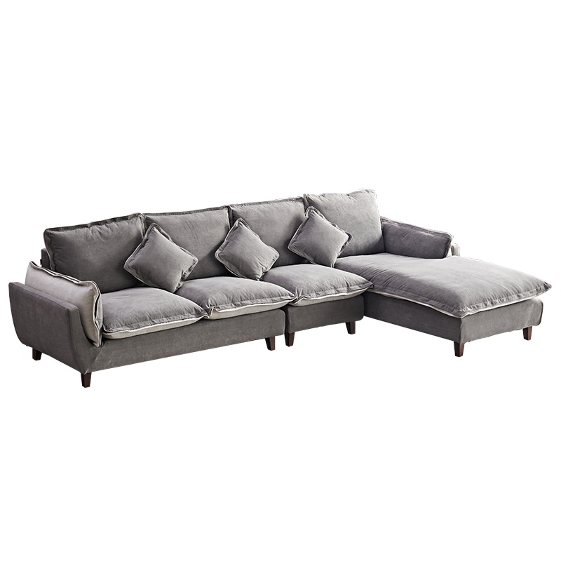 A家家具北欧布艺沙发组合客厅现代简约可拆洗布沙发组合DB1678