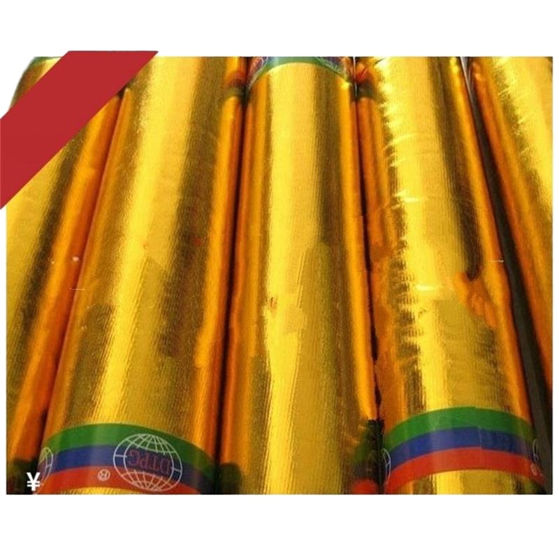 正彩烫金布装饰布纸金箔柱子传统包装纸(1.2米宽金色15米长1卷)