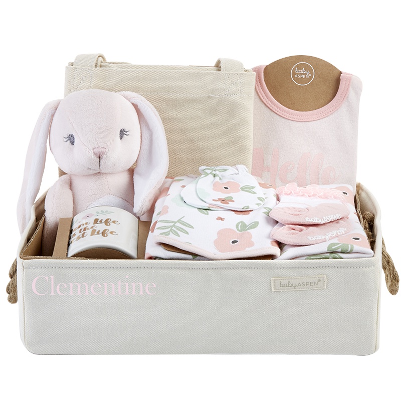 babyaspen浪漫甜美柔软亲肤 浪漫花蕊套装 九件套