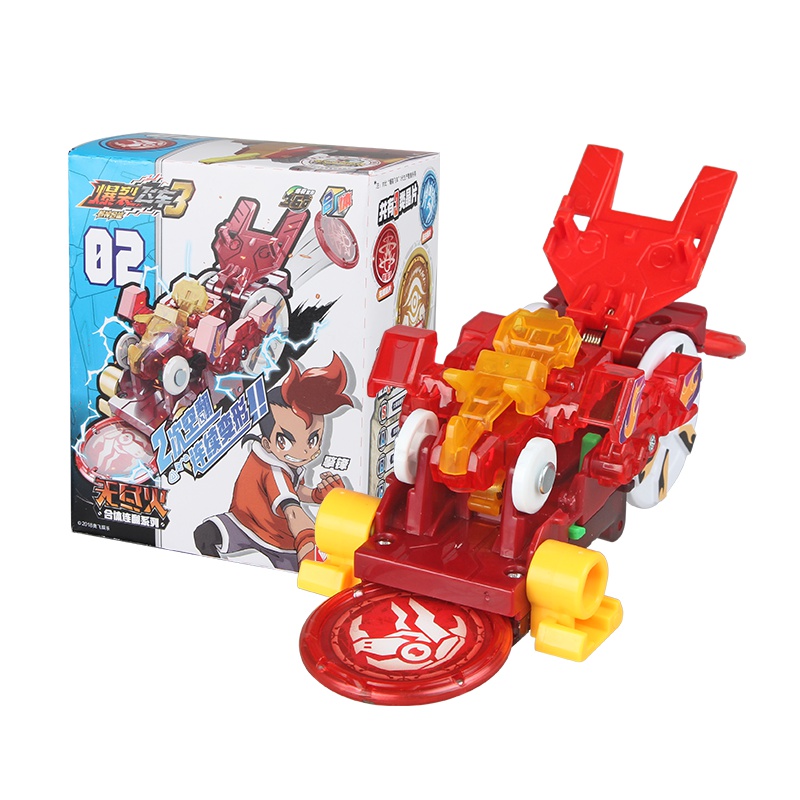 奥迪双钻(AULDEY)爆裂飞车3儿童男孩女孩玩具合体连翻系列无尽火684102