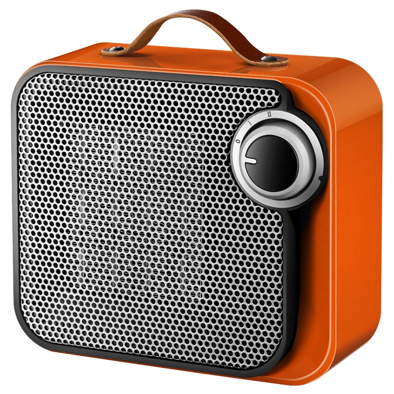 小艾SY-130D取暖器 家用即开即热暖风机 卧室办公司小型取暖器小太阳 倾倒断电安全保护 橙色