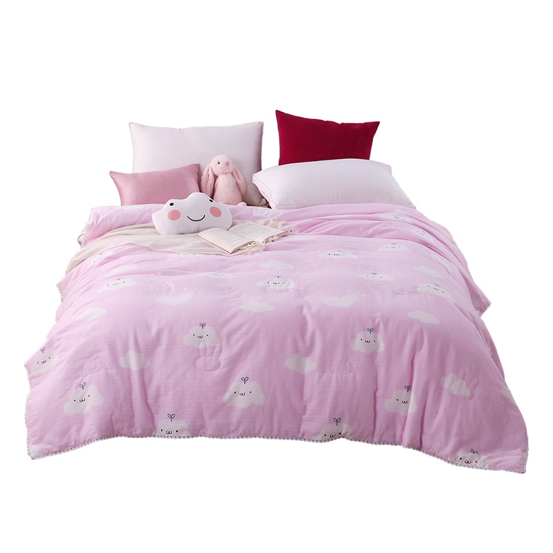 红豆家纺 全棉欧罗纱双层夏凉被芯单人空调被宿舍薄被子