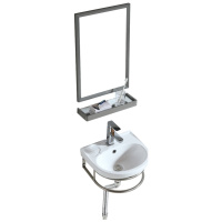 挂墙式洗手盆简易阳台卫生间面盆小户型陶瓷洗脸盆洗漱台家用迷你安心抵