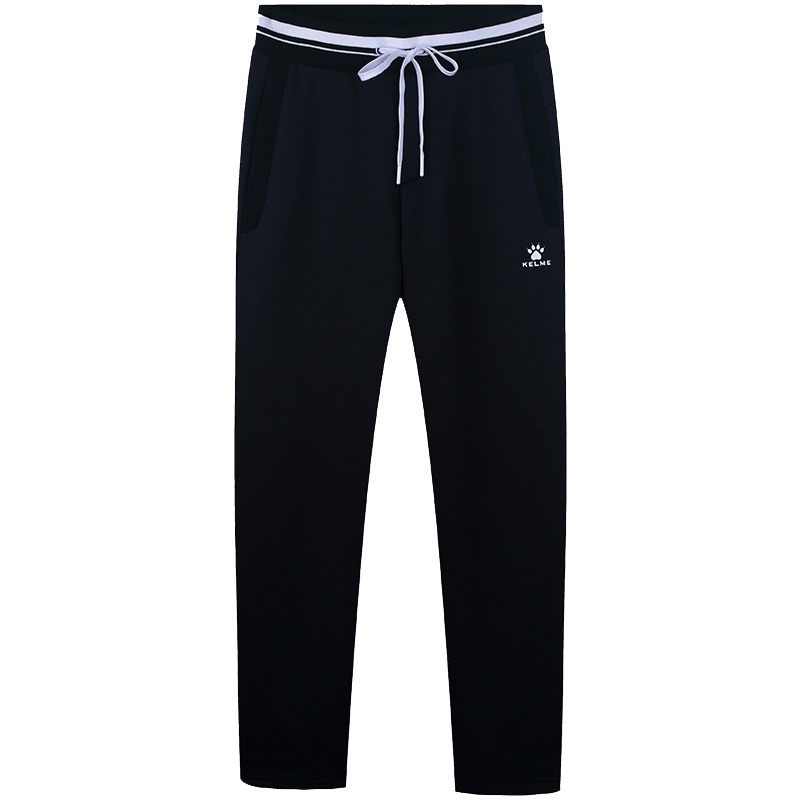 KELME卡尔美女长裤 女冬季新款时尚加绒保暖运动休闲显瘦系带长裤