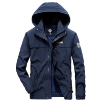 JEEP吉普男士棉衣加绒加厚外套可脱卸帽秋冬工装连帽登山服上衣大码棉袄纯棉冬装