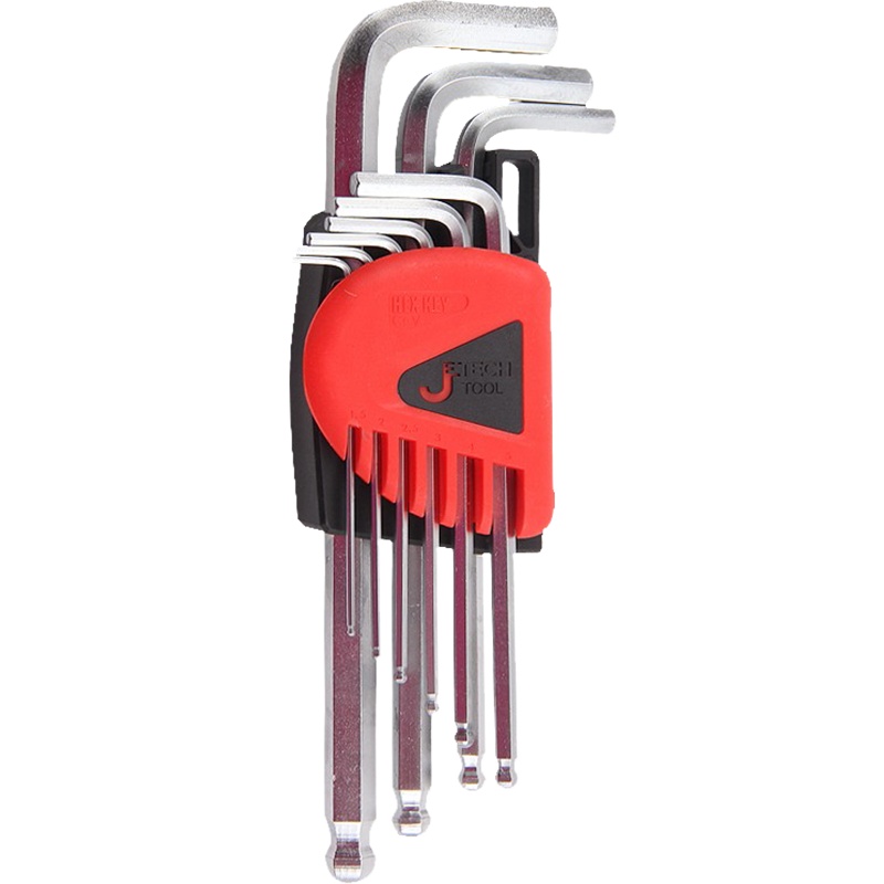 捷科(JETECH)yjj-BL-C9 球头镀铬特长9支套装 单位:件