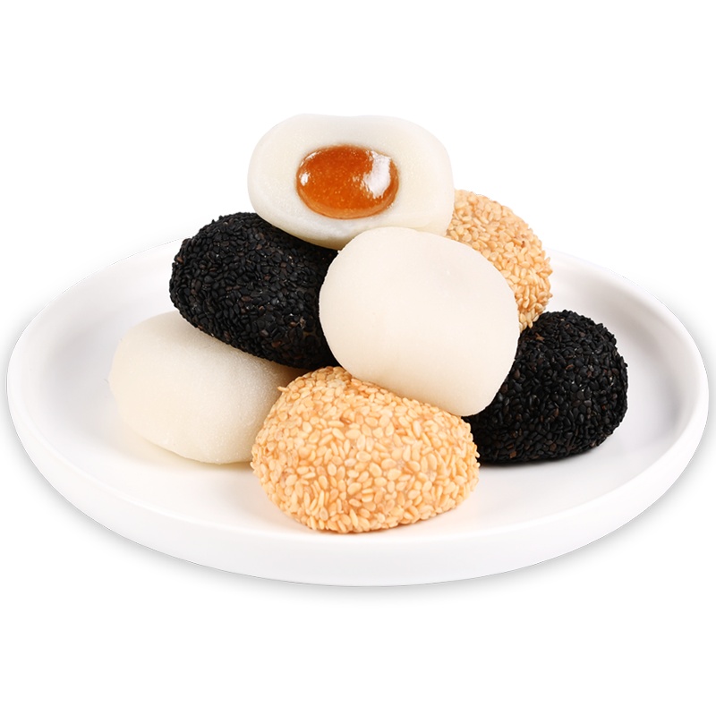 特产麻薯6口味500g礼袋装干吃汤圆麻糬驴打滚糍粑甜品休闲小零食糕点心